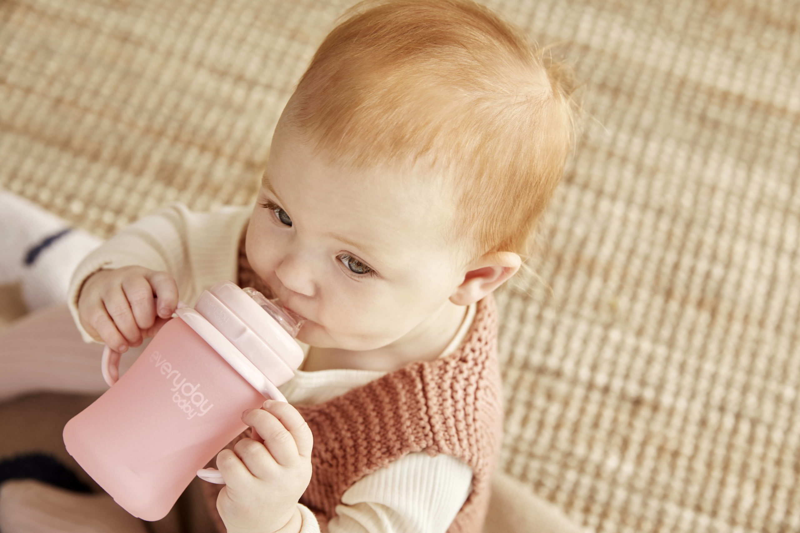 Everyday Baby_Glass Sippy Cup_02_Rose Pink