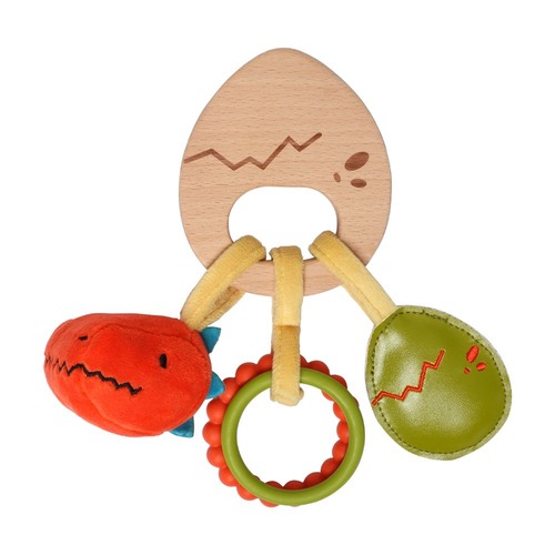 Little Big Friends - Wooden Rattle - Dino