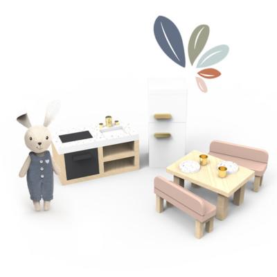 SP4003-Doll House Kitchen with 4 Chairs