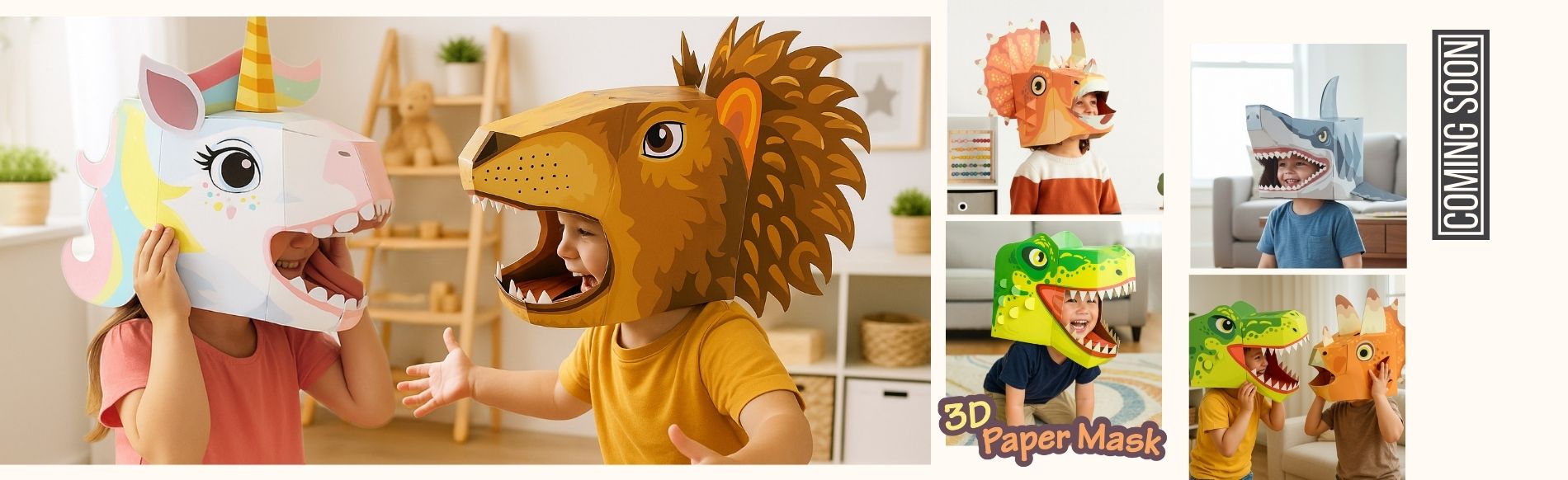 3D Paper Mask Home-Banner
