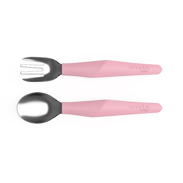 stainless-steel-baby-cutlery-everyday-baby-pjm-distributions-product-picture-pink
